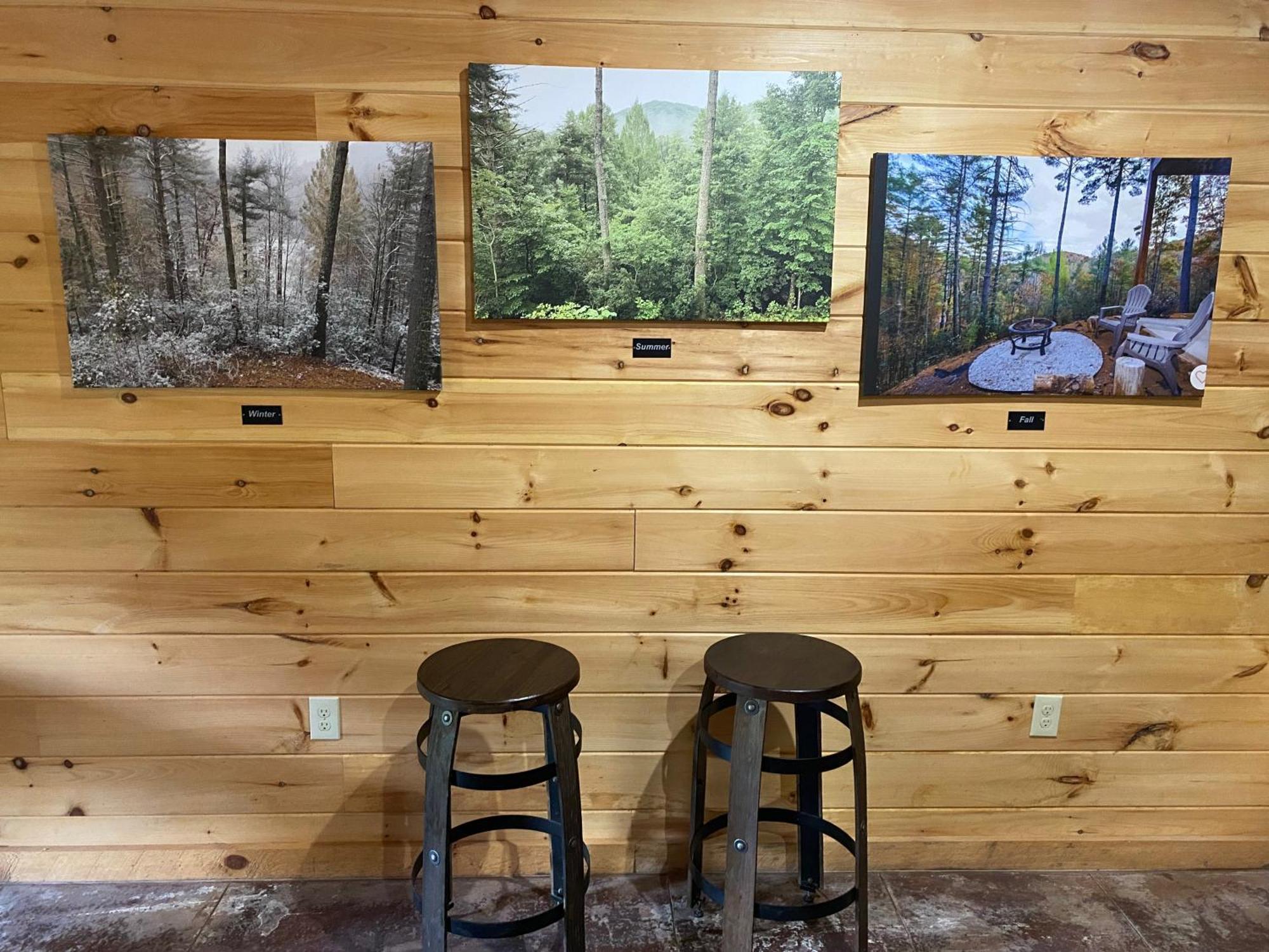 Cherry LogThe Cozy Lazy Laurel With Year-Round Mountain Views, Hot Tub, Fire Pit别墅 外观 照片